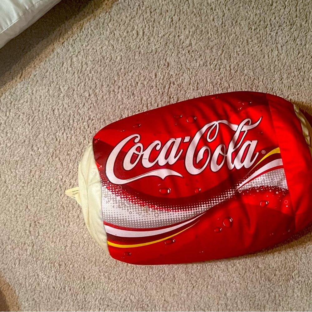 Round coke cola pillow